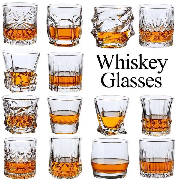 Copas de vino Whisky Copa de cristal Copas de whisky de cristal Copas para beber alcohol Bourbon Whisky Cognac Vodka Gin TequiLA Ron Home Bar 231107