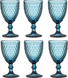 Verres à vin en gros 240 ml 300 ml 4 couleurs style européen lampe en verre teinté en relief gobelets épais livraison directe maison jardin cuisine Otrsg