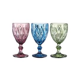 Verres à vin en gros 300 ml 10 oz modèle vintage style européen lampe teintée en relief gobelets épais pour fête de mariage livraison directe Dh3Bi