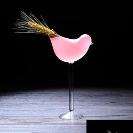 Wijnglazen wijnglazen vogel gerookte molecar cocktail goblet glazen beker champagne coupes creatieve copo bar verre copas de vino doom w dhlke