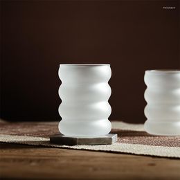Wijnglazen prachtige huis creatief transparant matglas water watersap sap ontwerp kunst met de hand geblazen tasses en verre