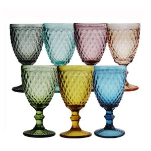 Wine High Scream Tumbler keuken tafelblad 2023 Nieuwe groothandel vintage emed groen bruiloftsfeest glazen beklet 4.23