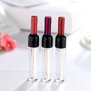 Wijn Vorm Lipgloss Fles Make-up Vloeibare Lipstick Container Clear Lipgloss Cosmetische Buis Snelle Verzending F3646 Lrckb