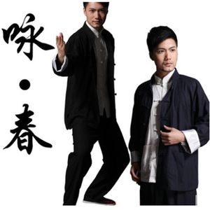 Wing Chun tai chi arts martiaux ensemble de vêtements bruce lee uniforme pantalon + veste chinois kung fu traditionnel Tang costumes vêtements pour hommes