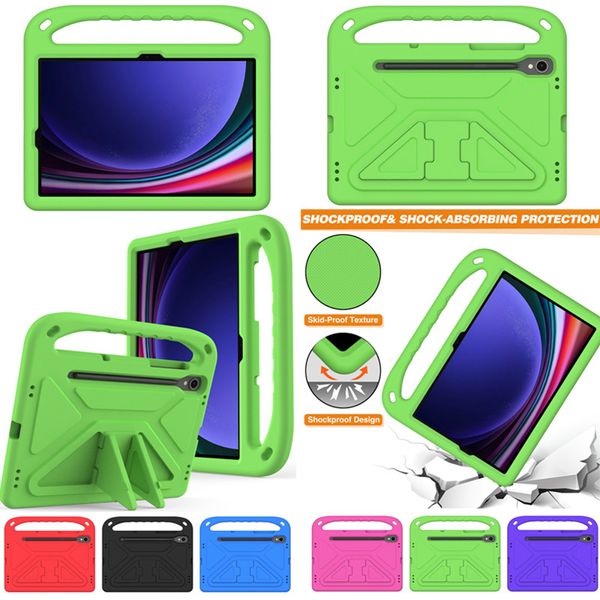 Armure antichoc avec poignée Design aile, pour Samsung Galaxy Tab S9, béquille de 11.0 pouces, protection complète contre les chutes, coque PC pour tablette PC