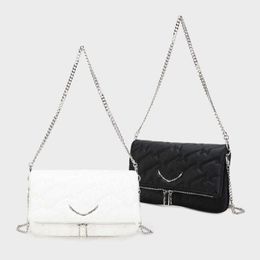 Wing Fashion Designer Womens Bag Z Leather Messenger Bag V Shoulder Crossbody Bags portemonnee Handtassen Two Chain Ladies Clutch Hasp Bags