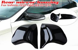 Wing Side Mirror Cover achteruitkijkspiegel Cap geschikt voor Infiniti QX30 Q50S Q50 Q60 Q70 Auto -accessoires Modified Part4925612