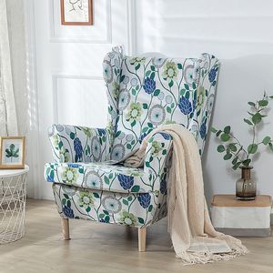 Wingback stoelhoezen Wing Chair hoezen bedrukte wasbare hoes voor woonkamer en slaapkamer met Scandinavische stijl