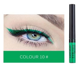 Gevleugelde neon eyeliner vloeistof fluorescerend lichtgevend kleurrijk zegelstempel eyeliner pen waterdicht langdurig groen make-uppotlood291K4403515