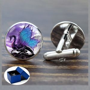 Wings Dragon Cufflinks Suit Shirt Best Man Cufflinks Evil Dragon Jewelry Cufflinks Wedding Fashion Cuff Link Accessories