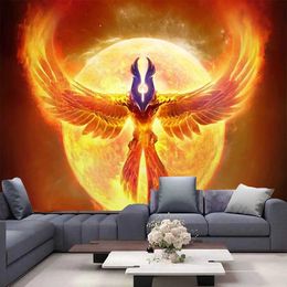 Ailes hippie tapisseries tapisserie grand ange plume psychédélique occulte fond art mur suspendu tapis home décoration table r0411