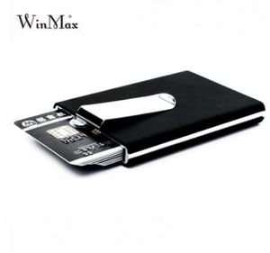 WinMax Black Quality Solder étanche de caisse imperméable Boîte de poche en aluminium Busine Men Habet Holder Gift Wallets 3566926