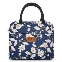 WINMAX Merk Floral Print Draagbare Isolatie Lunch Tassen Thermische Voedsel Verse Houd Icepack voor Dames Kids Wine Tote Cooler Bag 211102