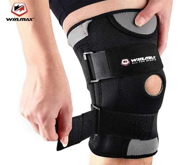 Winmax Gym Gym Knee Support, manga, alivia la artritis de la pierna, la correa de la rodilla del lágrima, las almohadillas de la rótula abierta protector de estabilizador 2202088064458