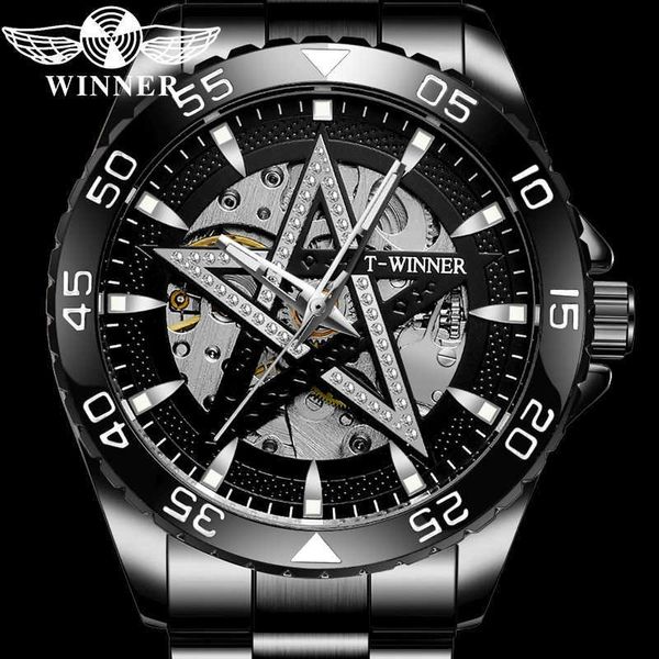 Reloj de pulsera mecánico automático WINNER para hombre, reloj militar deportivo para hombre, reloj de marca superior de lujo, reloj de moda para hombre, regalo 8192 Q0902