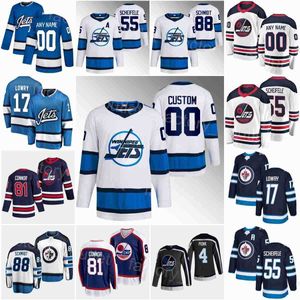 Winnipeg Hockey''Nhl''Jets 81 Kyle Connor Jersey 17 Adam Lowry Pierre-Luc Dubois Evgeny Svechnikov Rutger McGroarty Mark Scheifele Nate