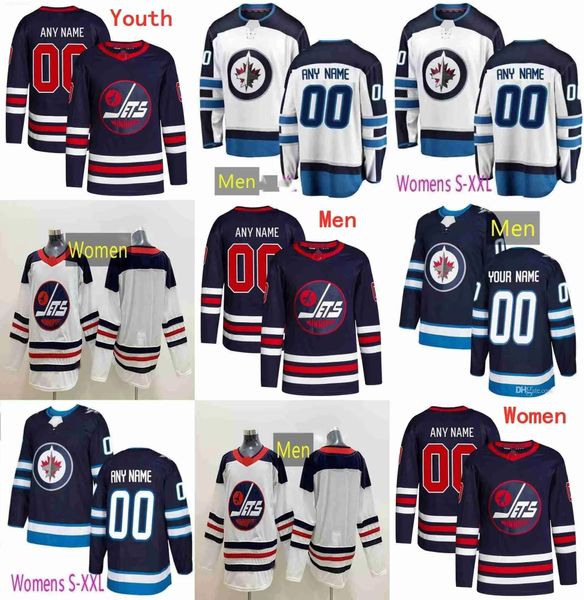 Maillots de hockey des Jets de Winnipeg 81 Kyle Connor 44 Josh Morrissey 7 Vladislav Namestnikov 36 Morgan Barron 89 Sam Gagner 88 Nate Schmidt 37 Conn