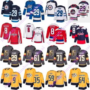 Maillot personnalisé des Jets de Winnipeg pour hommes et femmes Patrik Laine Marc Andre Fleury Mark Ston Ryan Reaves alex Oshie Mikael Granlund Filip Forsberg Josi Maillots de hockey