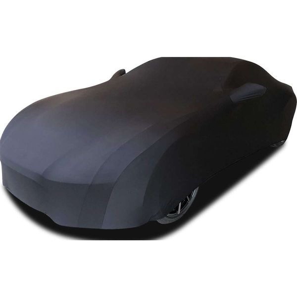 Couvercle de voiture intérieure en velours de victoire Winpower - Protection anti-poussière pour le garage et les spectacles de voiture souterrains - Couverture complète en noir