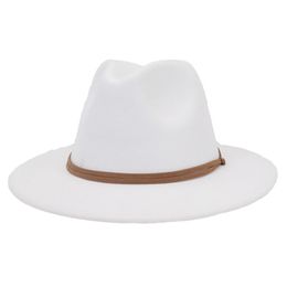 Winter herfst Fedora hoeden voor vrouwelijke mannen brede randkerk hoge hoed kunstmatige woolf ellende jazz cap panama hat chapeau femme