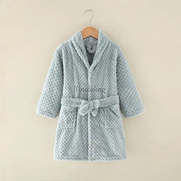 Invierno otoño ropa para niñas kimono de franela ropa de dormir para niños ropa para niñas niños albornoces pijamas para niños batas toallas de baño 240130