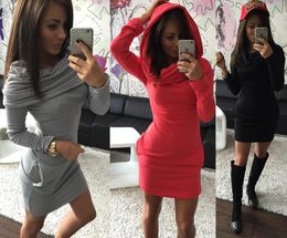 Les femmes d'automne d'hiver s'habillent des sports élégants vintage Drs Sexy à manches longues poches noires gary rouges occasionnels vêtements pour femmes 6633694
