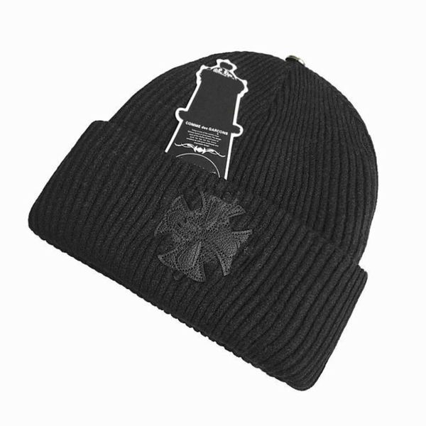 Invierno otoño sombreros de mujer marca CH beanie hombres mujeres gorra niñas moda cálido sombreros señoras punto tendencia versátil lujo al aire libre gorras mujer lana cachemira sombrero A8YV