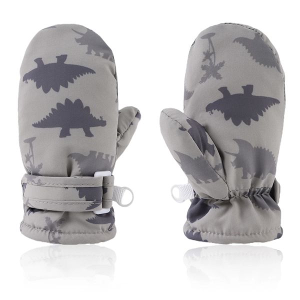 Gants d'hiver pour bébés garçons avec dinosaures pour tout-petits mains chaudes pour enfants garçons mitaines gants de neige enfants garçon mitaines de dessin animé pour 1-5 ans d 231229