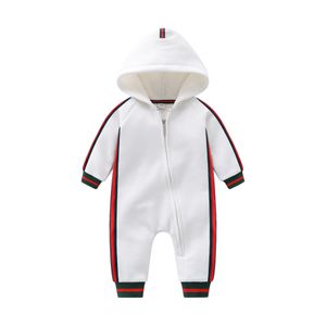 Winter Baby Kleding Ontwerper's Hooded Pluche Jumpsuit met lange mouwen voor kinderen is zacht en comfortabel