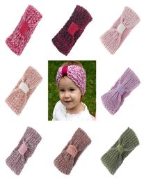 Hiver bébé fille tricot bandeau enfants laine Hairwrap oreille plus chaud bandeau cheveux Crochet accessoires arc chapeaux 3379707