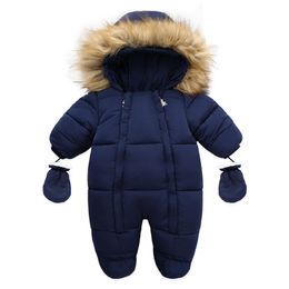 Combinaison de bébé pour bébé épais cagoule pour nourrissons chauds à l'intérieur de la toison salecette ne nouveau-né des filles de la girl saut