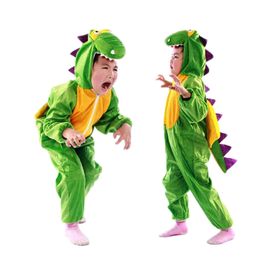 Hiver bébé barboteuses Costume d'animal pour enfants dinosaure lapin éléphant Animal dessin animé combinaisons à capuche pour 2-4 ans enfant 231225