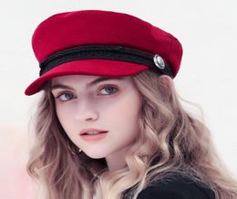 Hiver Baseball Cap Femmes French Style Baker039s Boy Hat Cap Cap Cool Chapeaux Baseball Baseball Black Visor Hat Casquette 20108793760