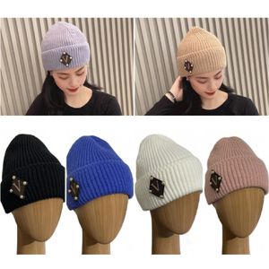 Bonnets d'hiver doublés de polaire, chapeaux chauds et doux pour temps froid, casquette de créateur de mode pour femmes et hommes, cadeau d'extérieur