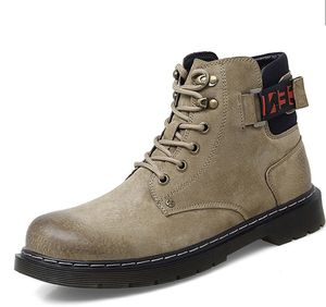 Winter zwarte laarzen lederen comfortabele mannen schoenen mode ontwerp outdoor heren luxurys casual boot 38-48