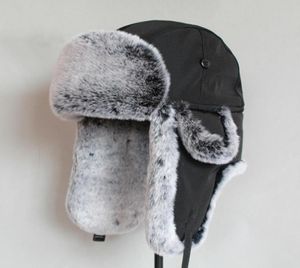 Winter bommenwerper hoed voor mannen faux bont Russische hoed ushanka dikke warme pet met oorkleppen y2001109057649