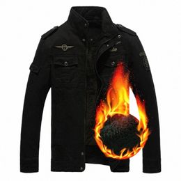 Veste d'hiver Bomber Hommes Militaire Épais Chaud En Plein Air Hommes Parkas Coupe-Vent Casual Hommes Pilote Veste Taille M-6XL Campera Hombre v5rf #