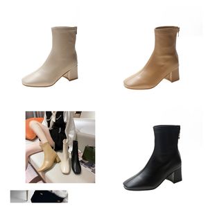 Marcas de invierno Botas altas para mujer Diseñador de lujo RedBotto Lock Kate Botta Botín Punta puntiaguda Tacones altos Botines de dama Calzado de boda para fiesta