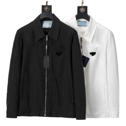 Hiver affaires décontracté hommes vestes logo brodé parka designer veste en nylon manteau à glissière mens trench-coats 002