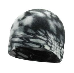 wintercamouflage warme hoeden tactische camouflage dikke fleece zachte petten maskers winddicht buitensporten fietsbeanie muts beschermende kleding voor fietsen