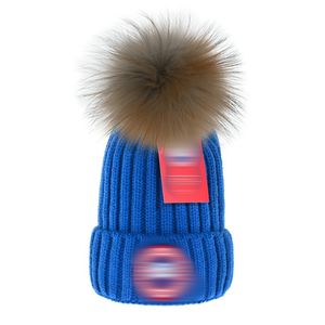 Bonnet tricoté de luxe pour hommes et femmes, bonnet unisexe avec logo brodé en laine d'oie, chapeaux mélangés f3, hiver Canada