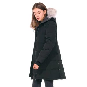 Winter Canada Dames ganzendonsjassen Parka Dikke warme vacht Afneembare donsjas met capuchon Damesslanke jas Hoge kwaliteit Doudoune Katoenen kleding