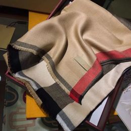 Bufanda de Cachemira de invierno para mujer Otoño Invierno de doble uso grueso cálido carta de moda Jacquard largo doble lado Color diseñador señora bufandas