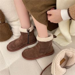Winter casual schoenen mode dame laarzen ontwerper bruin dames warme laarsjes antislip designer outdoor schoenen maat 35-39