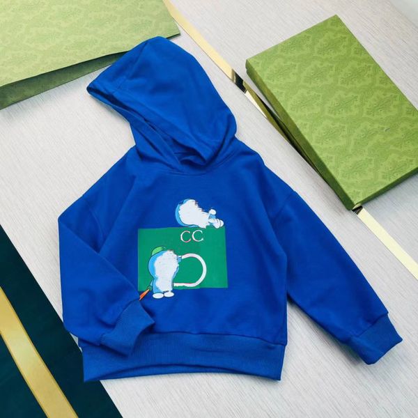 Ropa de invierno para niños, conjunto deportivo con LOGOTIPO de marca, traje deportivo cálido para niños, suéter de manga larga con capucha para bebés