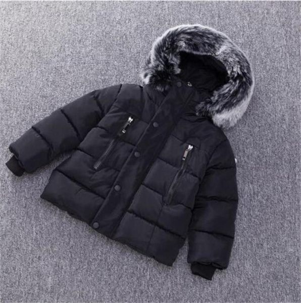 Hiver Enfants Vestes Enfants Camouflage Down Hooded Fur Coat Outwear for Toddle Boys Girls Winter Snowsuits Outfits6096119