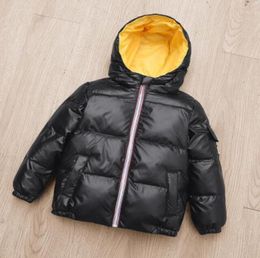 Manteau d'hiver pour enfants nouvelle mode garder au chaud garçons filles vêtements d'extérieur à capuche fermeture éclair décontracté doudoune enfants vêtements