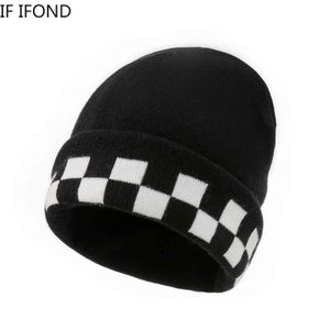 Winter Chunky Zachte gebreide beanie hoed voor mannen dames skullies Brimpless Cap Oudoor Sport Warm Ski Cap Y21111