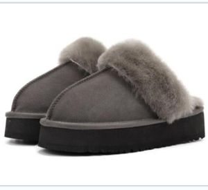 Winter Classic Snow Boots Button Matte Fur Suede Sheepskin Blend Comfort Fall Mini Slipper laarsjes