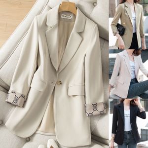 Manteau d'hiver manteaux 2024SS costume pour femme rétro mode femme couleur unie série veste professionnelle